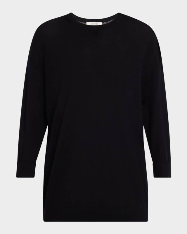 Mix And Match Crewneck Merino Wool Pullover